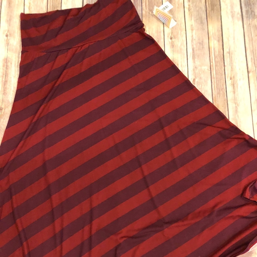 LuLaRoe Maxi Large Skirt/Dress Stripped Design